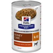 Hill’s Prescription Diet k/d корм для собак - полноценный диетический рацион для поддержания функций почек при хронической или острой почечной недостаточности, 370гр