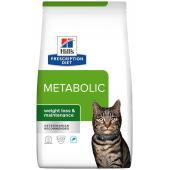 Hill's Prescription Diet Metabolic корм для кошек, с тунцом - полноценный диетический рацион для снижения избыточного веса и для поддержания здоровой массы тела у взрослых кошек 1,5кг
