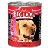 Консервы для собак "BIG DOG"  Говядина с рубцом, 850г