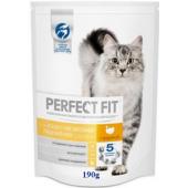 Сухой корм для чувствительных кошек, с индейкой (PERFECT FIT Sensitive), 190г