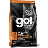 Беззерновой для котят и кошек с лососем (GO! SKIN + COAT Grain Free Salmon Recipe CF), 1.36 кг