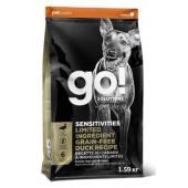Корм GO! беззерновой для щенков и собак с цельной уткой для чувствительного пищеварения, Sensitivity + Shine Duck Dog Recipe, Grain Free, Potato Free, 1.59 кг