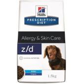 Сухой корм для собак малых пород при пищевой аллергии, z/d Mini, 1.5кг