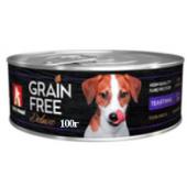 Консервы для собак "GRAIN FREE" со вкусом телятины, 100г