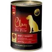 Clan De File консервы для собак (с говядиной)
