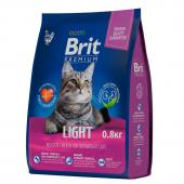 Cat Light Сухой корм премиум-класса с курицей для взрослых кошек с избыточным весом и склонностью к полноте 0,8кг