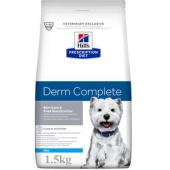 Сухой корм для малых пород собак при аллергии на пищу и окружающую среду (Derm Complete), 1.5кг