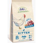 Корм для котят со свежей курицей Lifecat Kitten Chicken, 400г