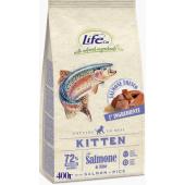 Корм для котят с лососем Lifecat Kitten Salmon, 400г