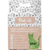 TOFU комкующийся наполнитель для кошек Тофу зеленый чай, 6л