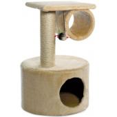Домик-когтеточка (NT3068) для кошек, сизаль, 39*39*62 см