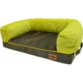 Лежанка диван "Ампир" мебельная ткань (оливковый/зеленый), 54*38*13 см