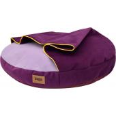 Лежанка-карман круглая "Ампир" мебельная ткань (лиловый/баклажан), 60*10 см