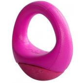 Игрушка для собак кольцо-неваляшка Pop-Upz розовая, 12см