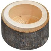 Деревянная миска для сухого корма, h 5 см, d 6 см
