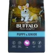 Mr.Buffalo PUPPY & JUNIOR корм для щенков и юниоров всех пород с чувствительным пищеварением с индейкой, 2кг