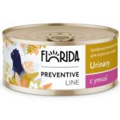 Preventive Line консервы Urinary для кошек "Профилактика мочекаменной болезни" с уткой 100г