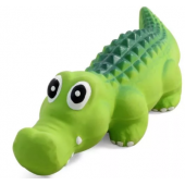 Игрушка "Крокодил" с пищалкой, для собак, латекс, 34,5 см