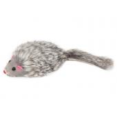 Игрушка "Мышка серая", для кошек, натуральный мех, 7 см