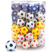 Игрушка "Мяч футбольный" для животных, резина, 3,5 см, туба 84 шт (680NT)