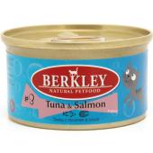 Консервы для кошек Беркли №3 тунец с лососем