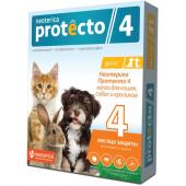 Neoterica Protecto Капли от блох и клещей для кроликов, кошек и собак до 4 кг, 2 шт.