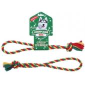 Игрушка для собаки Грейфер, цветная верёвка кольцо, 21см
