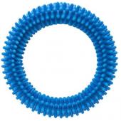 Игрушка для собак "Кольцо" с шипами, голубое, 13см