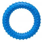 Игрушка для собак "Кольцо" с шипами, голубое, 6,8см