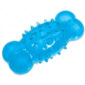 Игрушка для собак из термопластичной резины "Косточка шипованная с отверстиями", 13,5см