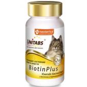 Витамины для кошек БиотинПлюс с Q10, для кожи и шерсти, 120таб.