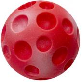 Игрушка для собак "Мяч-луна" красный,  винил, 8см