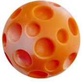 Игрушка для собак "Мяч-луна" оранжевый,  винил, 8см