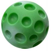Игрушка для собак "Мяч-луна" зеленый, винил, 9см