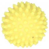Игрушка для собак "Мяч массажный №2", винил, 8,5 см, желтый