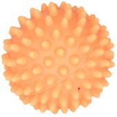 Игрушка для собак "Мяч массажный №2", винил, 8,5 см, оранжевый