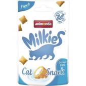 Лакомство для кошек  Milkies crunchy pillows Fresh хрустящие подушечки для заботы о полости рта