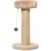 Когтеточка для кошек ковролиновая Ряпушка, 52*52*90 см, сизаль