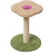 Когтеточка для кошек ковролиновая Цветочек, 52*71 см, сизаль