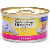 Мусс из говядины для кошек (GOURMET GOLD) 