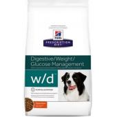 W/D для Собак Лечение сахарного диабета, запоров, колитов (Low Fat/Diabet) 