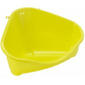 Туалет для грызунов pet's corner угловой средний, 35х24х18 см, лимонно-желтый