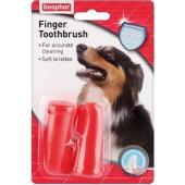 Зубная щетка двойная  для собак, на палец
