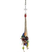 Игрушка для птиц "Бусины на верёвочках", 25*4 см (063-КХ)
